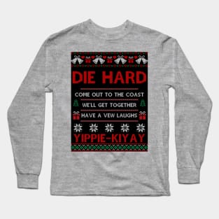 Die Hard Ugly Christmas Sweater Long Sleeve T-Shirt